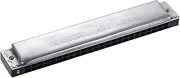 Labymos W-24 24 Holes Harmonica Tremolo Key of C with Box Musical Instrument for Beginner Student