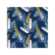 Banana Leaf in Indigo 3.42m x 2.7m Large Wallpaper Mural