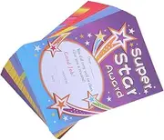 Angoily 200Pcs Award Certificates Random Style Cartoon Certificate of Completion for Students Motivational School Supplies for Boys Thick Design
