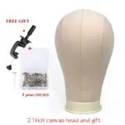 21"/22"/23"/24"/25" Beige Color Canvas Block Head for Hair Extension Lace Wigs M