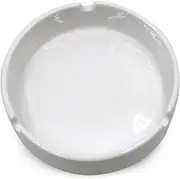 Glossy White Ceramic Cigarette Ashtray for Men and Women, Outdoors and Indoors Ash Tray, Desktop Smoking Ash Tray for Home office Decoration