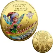 Fairy Collectible Coin,Double-Sided Lost Teeth Reward Coin | Children Non-Circulating Coin, Teeth Change Souvenir for Collection, Playing