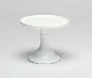 Mosser Glass USA Vintage Style Cake Stand Milk White 9 inch