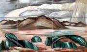 Art Landscape Colorful NEW MEXICO Ceramic Mural Backsplash Bath Tile #2424