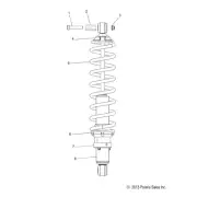 Polaris RTS Shock, Genuine OEM Part 7043994, Qty 1