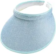 Ｓｉｍｈｏａ Sun Visor Hat Sun Hat for Running Volleyball Beach Outdoor Activities Cycling, Light Blue