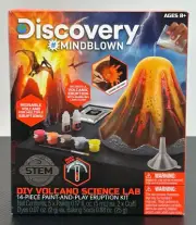 Discovery Mindblown DIY Volcano Science Lab 14 Pcs Paint & Play Eruption Kit