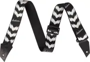 NEW Jackson Double V Pattern Guitar Strap - BLACK/WHITE, #299-3258-001