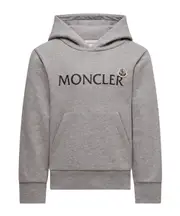 Moncler Enfant Logo Printed Long-Sleeved Hoodie 8Y,6Y,4Y,14Y,12Y,10Y grey