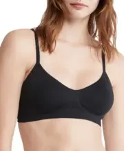 Calvin Klein Women's Bonded Flex Lightly Lined Bralette, Black XL