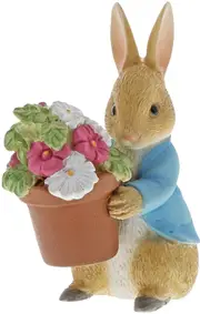 Beatrix Potter Peter Rabbit brings Flowers Miniature Figurine