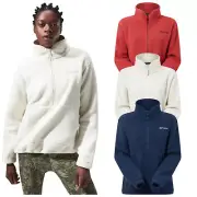 Berghaus Ladies Hawkser Half Zip Fleece Borg Knit Winter Pullover Top
