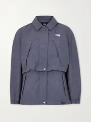 [The North Face] The North Face - Convertible Layered Chambray And Shell Jacket - Navy - small small Blue