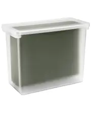 Sorbus Stationery File Box Binder & Notebook Bin With Lid