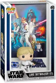 STAR WARS Movie Poster Luke Skywalker + R2-D2 Funko Pop Vinyl New in Hard Box