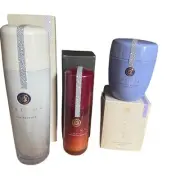 New Tatcha 3 pcs set The Essense MEGA, Violet C Brightening, The Rice Polish