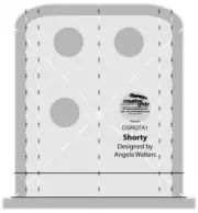 Creative Grids Machine Quilting Tool Shorty Ruler CGRQTA8 Authorized Reseller