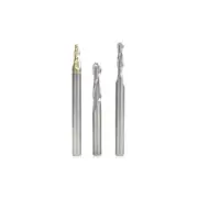 Amana Tool AMS-149 3-Pc Up-Cut Spiral Ball Nose CNC Router Bit Pack 1/4 Inch SHK