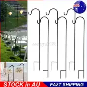 6x Bird Feeder Hanging Crook Hook, Garden Plants Solar Lantern Mason Jar Hanger