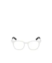 Moncler Eyewear Round Frame Glasses 50 White