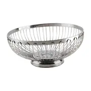 Stainless Steel Fruit Basket, Snack Bread Vegetable Storage Bowls for Party Dining Table 26cm