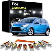 11Pcs LED Interior Reading Dome Light Kit, For C3 2 MK2 2010 2011 2012 2013 2014 2015 2016 Car Trunk Bulbs