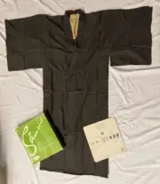 Vintage Japanese NOS NEVER WORN shinobi kimono Original Box Gray 5516
