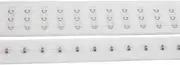 2.5 Yards Pair White Color Three Row Hook and Eye Tape Trim for Sewing Quilting Corset Bra Renaissance Dance Bridal Costumes (White Three Row)