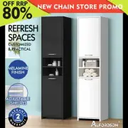 ALFORDSON Bathroom Cabinet Tall Storage Cupboard Slim Furniture Shelf