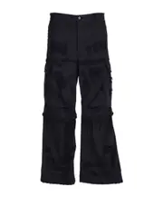 Diesel P-Oise Distressed Cargo Trousers 32 black