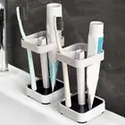 Dustproof Toothbrush Storage Rack Drainage 3 Slots Toothbrush Holder Dormitory