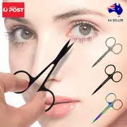 Stainless Steel Curved Eyebrow Scissors Nail Trimmer Manicure Hair CutterRemover