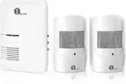 Driveway Alarm, Home Security Alert System with 36 Melodies, 1 Plug-In Receiver
