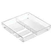 iDesign Linus 30.5x5.3cm Grand Drawer Organizer Kitchen/Pantry Storage Clear