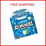 ICE BREAKERS Coolmint Sugar Free Breath Mints Tins, 1.5 oz (8 Count)