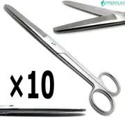 10 Pcs Medical 9.5" Scissor Blunt/Blunt First Aid Bandage Universal Instruments