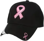 [CharmingChick] Breast Cancer Awareness Pink Ribbon Baseball Cap Hat for Mens Womens Snapback Hats