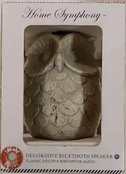 Home Symphony Owl Decorative Bluetooth Speaker NIB!