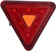 Abaodam 1Pc Triangle Bike Tail Light USB Rechargeable Cycling Warning Signal Lamp Battery Compact Portable Design Hours for Safe Night Rides