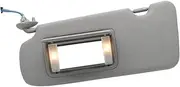 Car Sun Visor with Light Front Sun Shield Left Right，Compatible for Honda CRV 2017 2018 2019 2020 2021 2022 83280-TG7-A12ZB 83230-TLA-A12ZA(Gray Left)