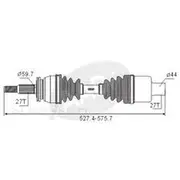GSP CV Shaft - CVS.FD82