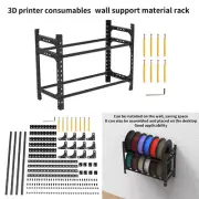 3D Printer Consumable Material Rack Wall Support Mount Shelf Rack for 200MM Tray
