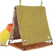 Bird Bed,Bird Nest Hammock - Imitate Rattan Swing, Hideaway House, Scratch Resistant Pet Supplies for Entertainment Sleeping Playing