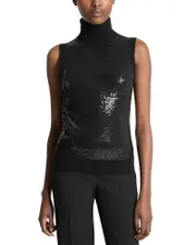 Kobi Halperin Cashmere Embellished Turtleneck Sweater