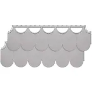 Novik Faux Stone Siding 32.5"Lx10.25"H Durable Composite Dry Stack Panel Gray