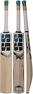 SS Yuvi 20/20 Cricket Bat for Mens and Boys (Beige, Size -Short Handle) | Material: Kashmir Willow | Lightweight | Free Cover | Ready to Play | for Intermediate Player | Grade 2