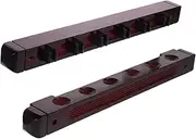BESPORTBLE 1 Set Wall Mount Pool Stick Rack Durable Billiard Holder Stylish Design for Storage Display for Billiard Enthusiasts Elegant Wine Finish