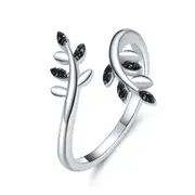 Silver plating Tree Branch Finger Rings for Women Gift Jewelry