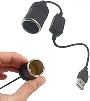 USB to Car Lightweight Socket Plug Cable USB Adapter 5V to 12V Converter Plug Wired Controller Plug Car Light Adapter