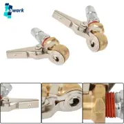 Ball Tire Valve Stem Lock On Clip Inflator Steel Fitting au 2pcs Air Tyre Chuck